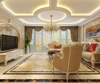 European Style A Living Room-ID:376581183