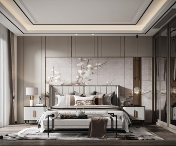 New Chinese Style Bedroom-ID:817243425