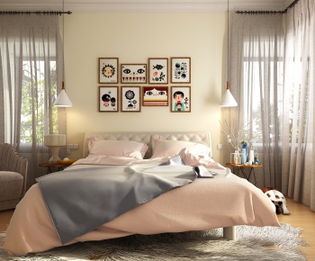 Nordic Style Bedroom-ID:396756691