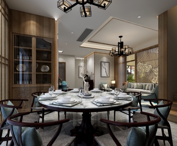 New Chinese Style Dining Room-ID:602250984