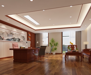 Chinese Style Manager's Office-ID:702681785
