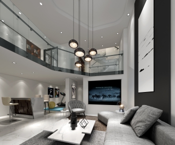 Modern A Living Room-ID:433295444