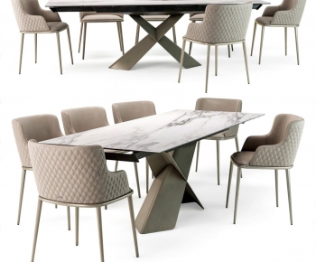 Modern Dining Table And Chairs-ID:940480739