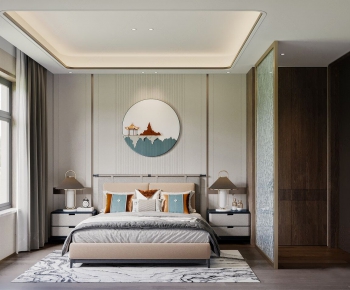 New Chinese Style Bedroom-ID:165693866