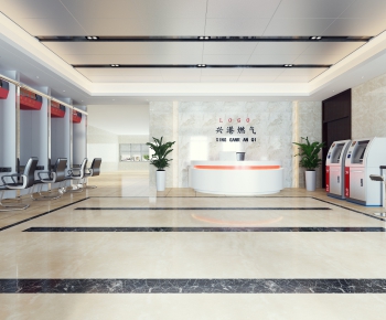 Modern Office Reception Desk-ID:997785715