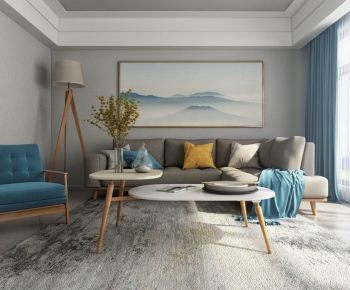 Nordic Style A Living Room-ID:416565971