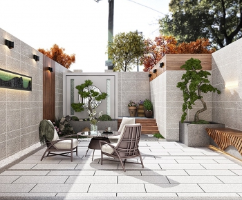 New Chinese Style Courtyard/landscape-ID:790285348