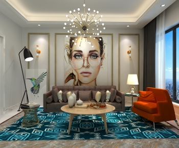 Modern A Living Room-ID:289600934