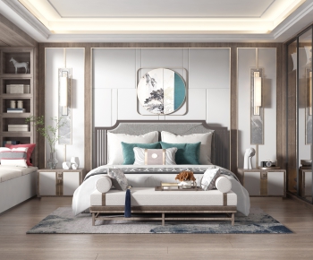 New Chinese Style Bedroom-ID:496276973