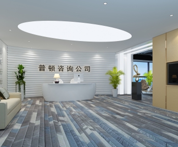 Modern Office Reception Desk-ID:121338851