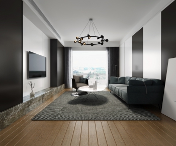 Modern A Living Room-ID:827426331