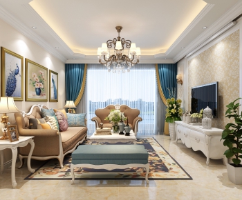 European Style A Living Room-ID:685305733