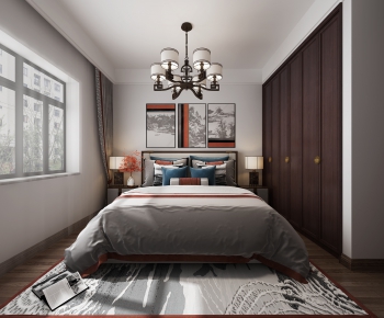 New Chinese Style Bedroom-ID:531995146