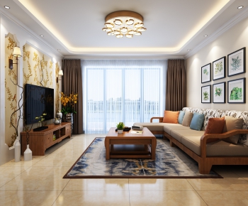 Modern A Living Room-ID:689685473