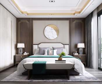 New Chinese Style Bedroom-ID:272101273