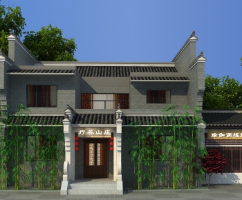 Chinese Style Ancient Architectural Buildings-ID:813718859