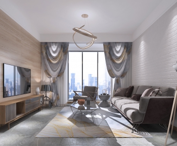 Modern A Living Room-ID:457596782