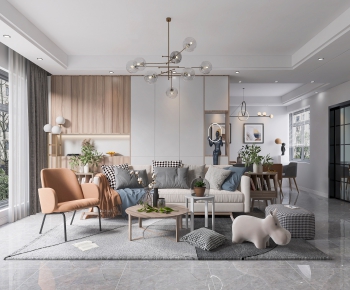 Nordic Style A Living Room-ID:769453717