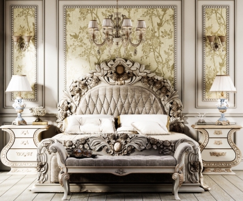 European Style Double Bed-ID:705268214