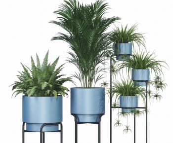 Modern Potted Green Plant-ID:604264977