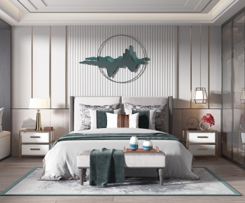 New Chinese Style Bedroom-ID:191305122