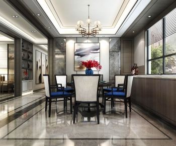 New Chinese Style Dining Room-ID:137233392