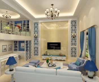 Mediterranean Style A Living Room-ID:786458859
