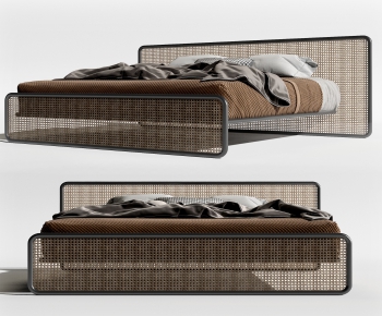 Nordic Style Double Bed-ID:321265248
