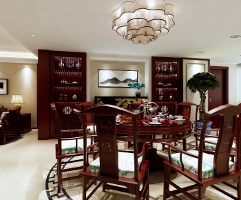 New Chinese Style Dining Room-ID:984107964