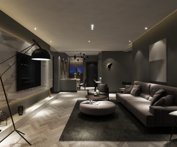 Modern A Living Room-ID:661269757