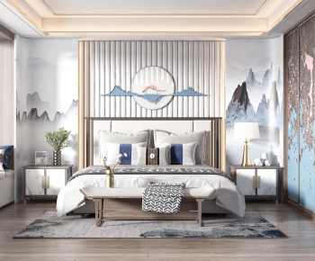 New Chinese Style Bedroom-ID:467287831