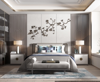 New Chinese Style Bedroom-ID:178962588