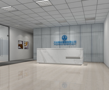 Modern Office Reception Desk-ID:444317722