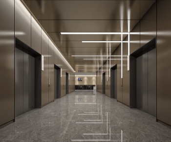 Modern Corridor/elevator Hall-ID:540404727