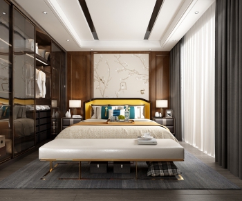 New Chinese Style Bedroom-ID:289391139