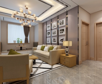 Modern A Living Room-ID:333260843