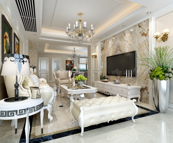 European Style A Living Room-ID:390324444