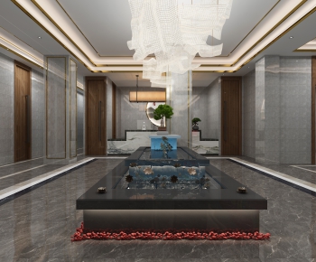 New Chinese Style Lobby Hall-ID:642241967