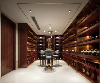 New Chinese Style Wine Cellar/Wine Tasting Room-ID:933908859