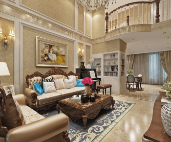 European Style A Living Room-ID:481875548