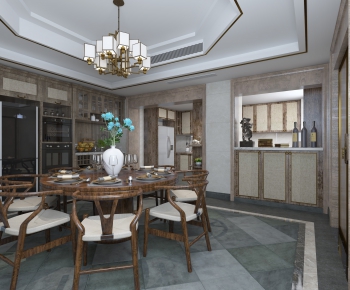 New Chinese Style Dining Room-ID:489566686