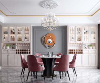 Simple European Style Dining Room-ID:518406746