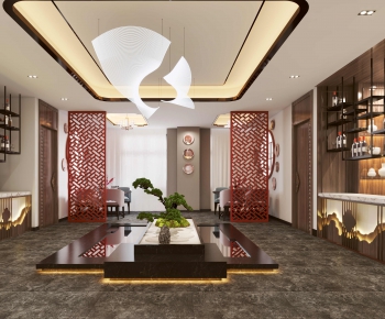 New Chinese Style Lobby Hall-ID:855266376