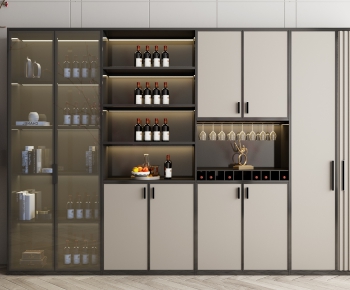 New Chinese Style Wine Cabinet-ID:611619723