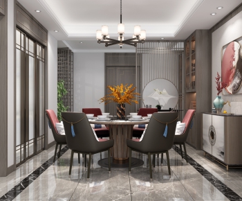 New Chinese Style Dining Room-ID:363017883