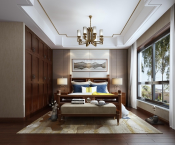 Chinese Style Bedroom-ID:979212116