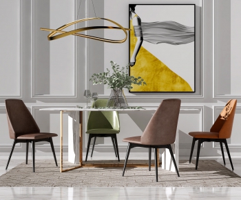 Modern Dining Table And Chairs-ID:761264824