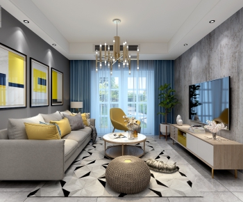 Nordic Style A Living Room-ID:720893342