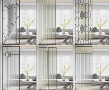 Modern Glass Screen Partition-ID:639044978