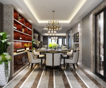 Post Modern Style Dining Room-ID:680585922